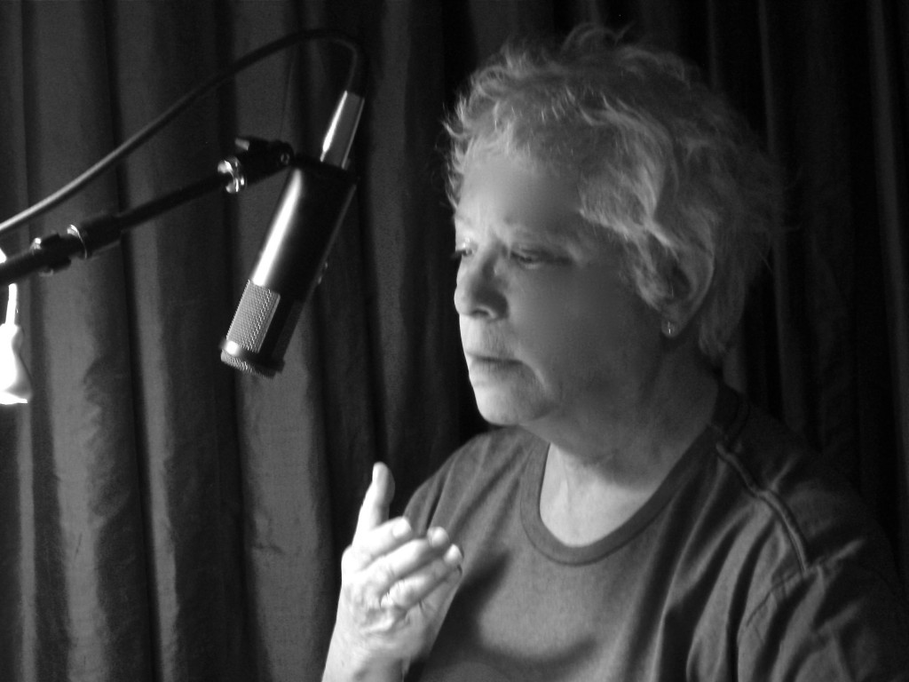 Janis at SKYBOAT MEDIA recording her autobiography - March 2012
