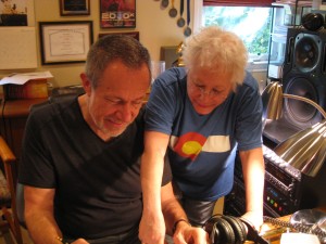 Stefan and Janis in the Studio